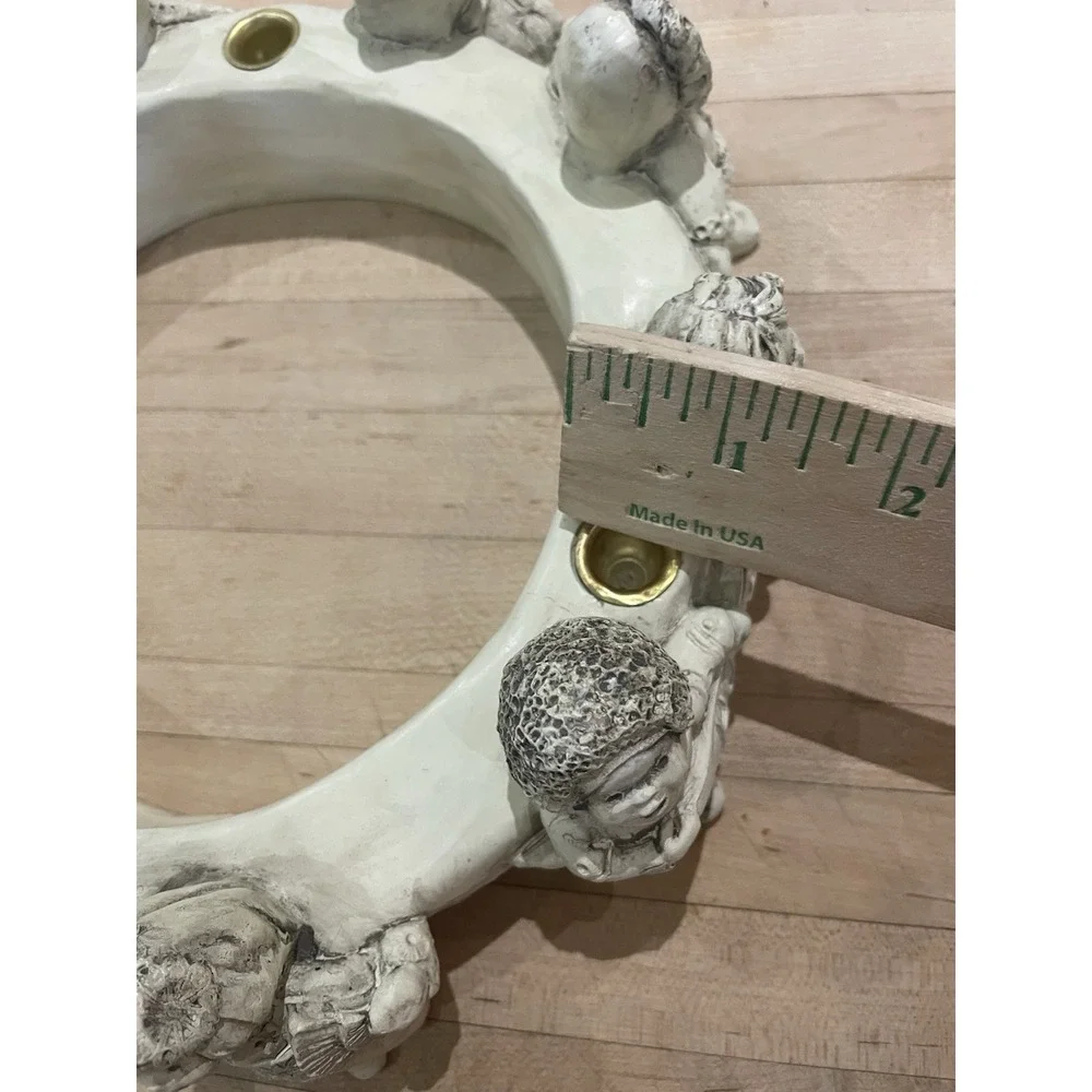 Vintage Abbey Press Advent Wreath Candle Holder Children of the World Resin
